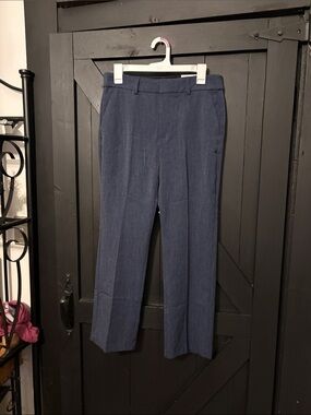 Nine West Navy Straight-Leg Dress Pants